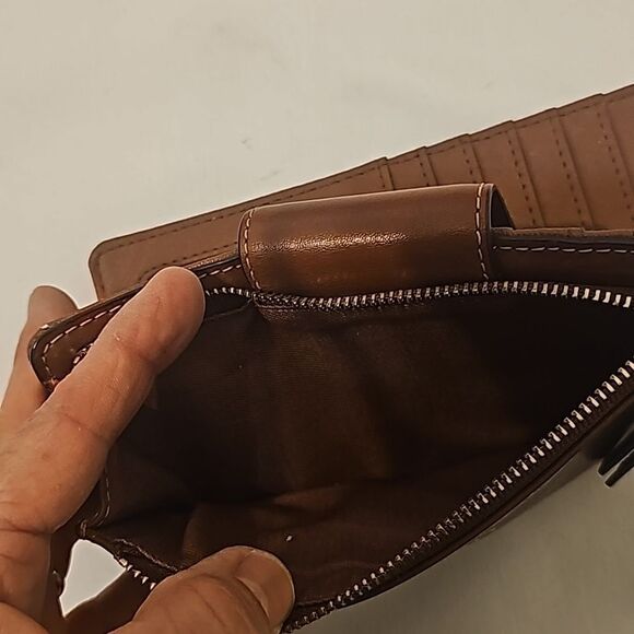  Fossil brown Leather wallet - Picture 4 of 7